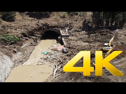 Disaster in Tbilisi, Svanidze Street Flood,სვანეთის ქუჩა ,4K aerial video footage DJI Inspire 1