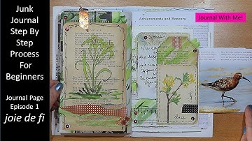 Junk Journal Step By Step Process For Beginners | Journal Page Episode 1