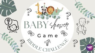 Baby Shower Game: Riddle Challenge! #babyshowergames #partygames #riddles #riddlegame