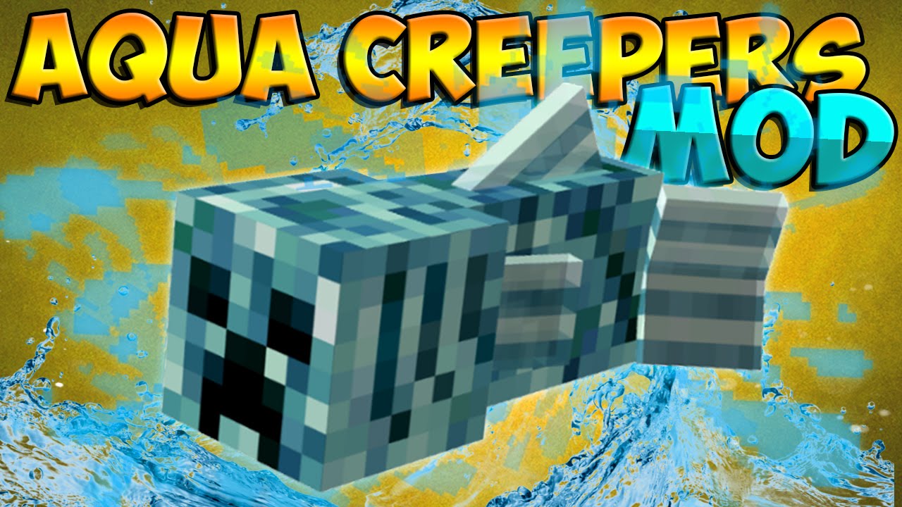 Minecraft Mods Aqua Creepers CREEPERS IN THE OCEAN?! (Minecraft Mod