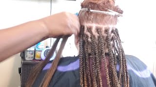 BOX BRAIDS on SHORT Caucasian / Straight Hair 😱 by AKIYIAKELLY 307 views 3 days ago 11 minutes, 34 seconds
