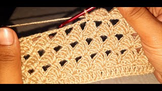 من اسهل غرز الكروشيه للمبتدئين How to crochet easy stitch for beginner