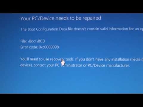 How To Repair An HP Laptop Boot Configuration Data File Error