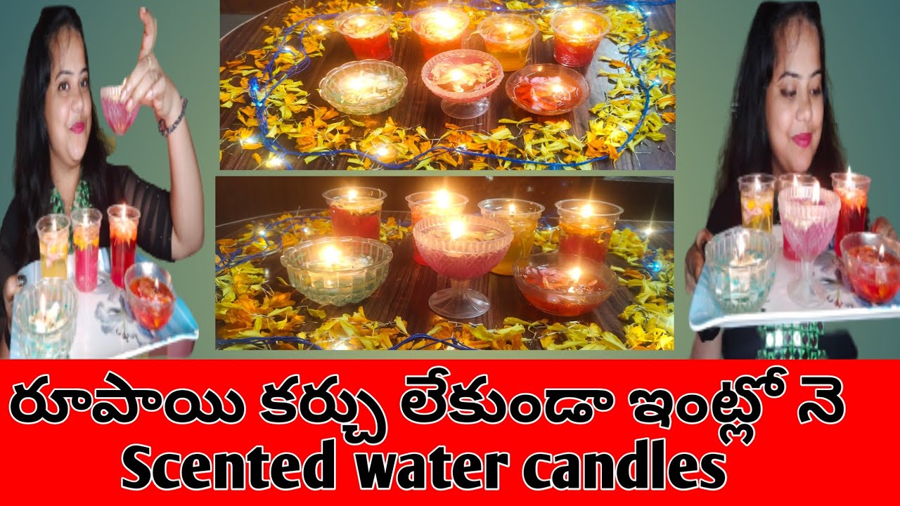 Scented Water Candles With Tips and Tricks Diwali Decoration Ideas No