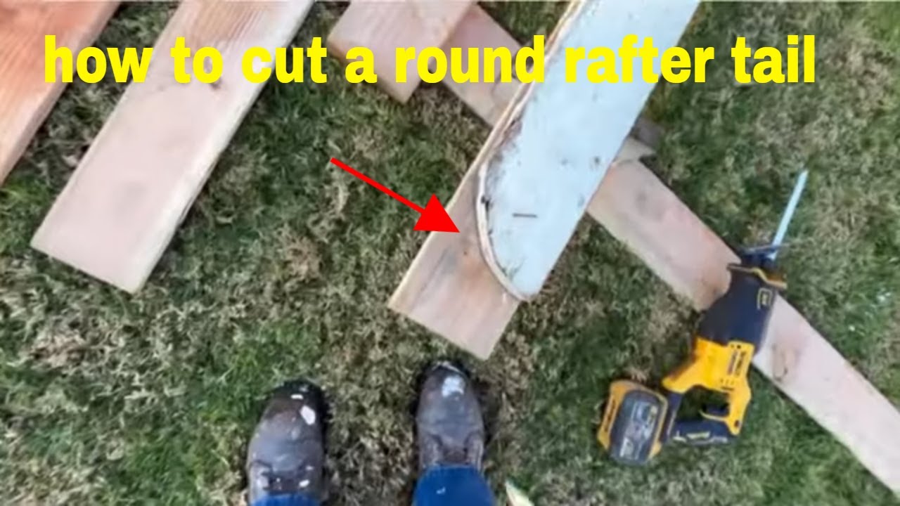 How to Cut Custom Round Rafter Tails (Corbel Style) - YouTube