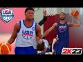 USA BASKETBALL SCRIMMAGE GETS HEATED|| ANTHONY EDWARDS VS MIKAL BRIDGES