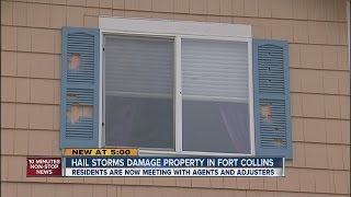 Hail storms damage property in Fort Collins