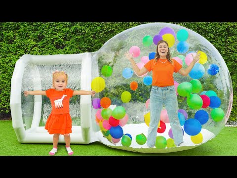Alice and Auntie built inflatable house