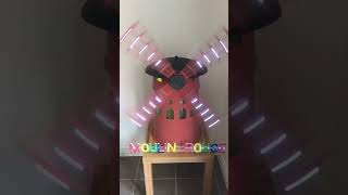 My Dad made a Moulin Rouge windmill from a plant pot