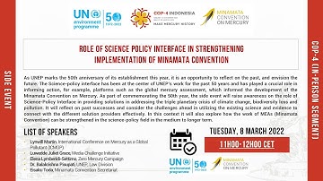 Pre-COP4.2 Side Event: Role of Science Policy Interface in strengthening Convention implementation
