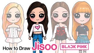 How To Draw Jisoo Blackpink Kpop