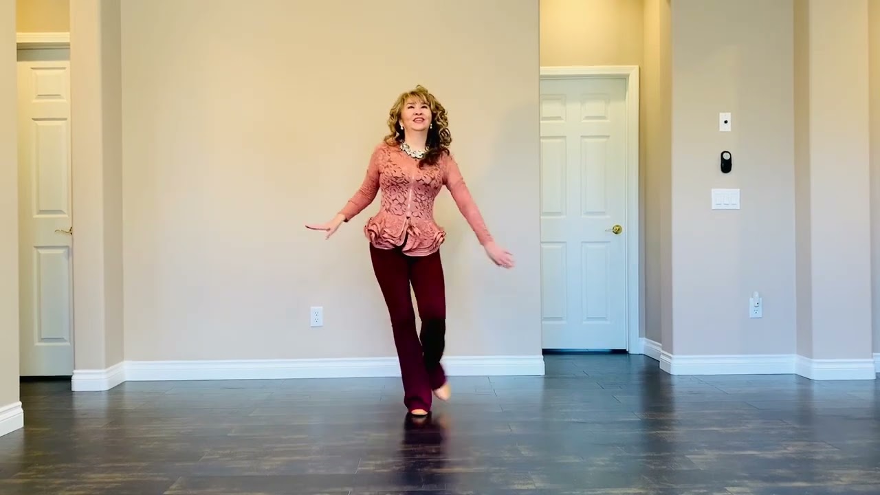 Every Breath You Take - line dance, easy intermediate, demo & tutorial
