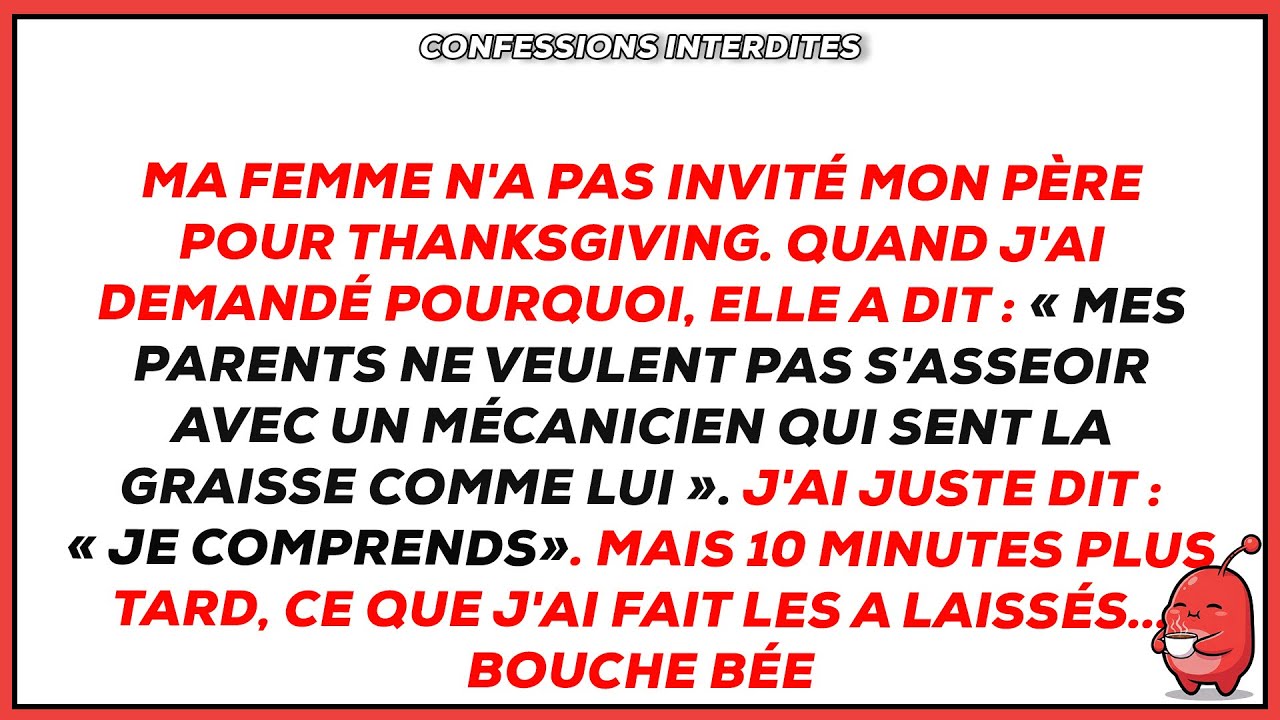 Ma femme n’a pas invité mon père à Thanksgiving. Quand j’ai demandé pourquoi, sa réponse m’a glacé …