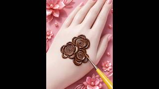 beautiful simple flower mehndi design # viral shot