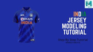 India Jersey Modeling Tutorial in 3D Maya I 10 Min I Lets Animate #81 screenshot 1