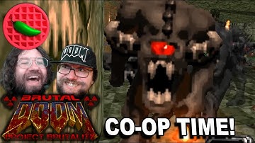 OVERDUE DOOM CO-OP ANTICS! -- Project Brutality 3.0 Test (Doom 2 Master Levels)