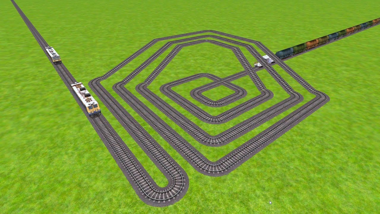 FLG TRAINS COUPLING FROM SQUARE RAILROAD TRACK ZIG ZAG TRACKS ||@Trains ...