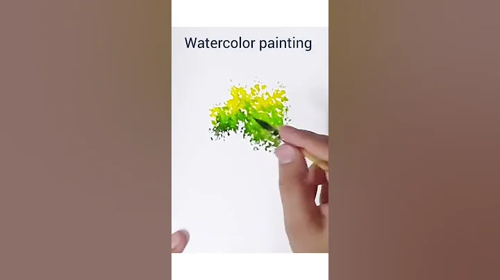 watercolor painting/how to make tree with watercolor/painting for beginners