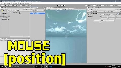 How to get mouse position in unity
