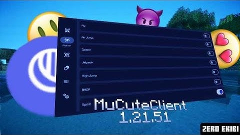 [UPDATE] MuCuteClient For MCPE 1.21.51 Version🔥| Kill Aura, Motion Fly 🗿 ft.@LODINGGLUE69