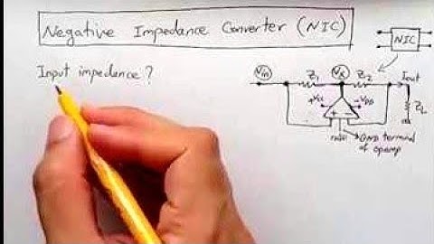 Negative Impedance Converter (NIC) :  how does it work?