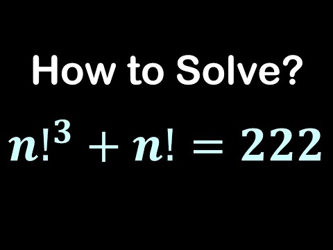 Defeating Factorial Equations: