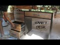 Building a Vanity Cabinet | Black Vanity Desk
