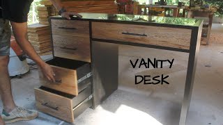 Building a Vanity Cabinet | Black Vanity Desk