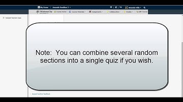 Creating Randomized Quizzes (D2L 10.3)