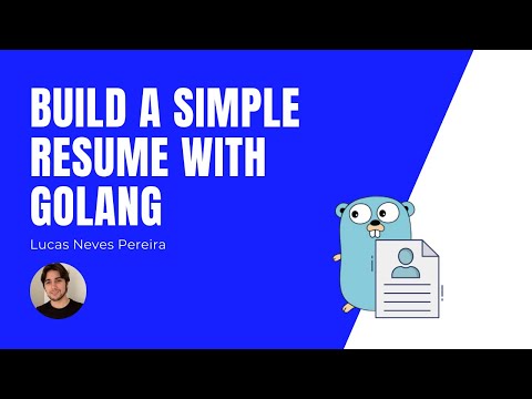 Build a simple resume with Golang