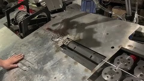 3-8mm 2D CNC Wire Forming Chamfering Machine for supermarket shelves