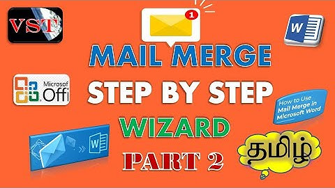 MS Word Mail Merge in Tamil | How to create a Mail Merge in MS Word in Tamil | Mailing in MS Word