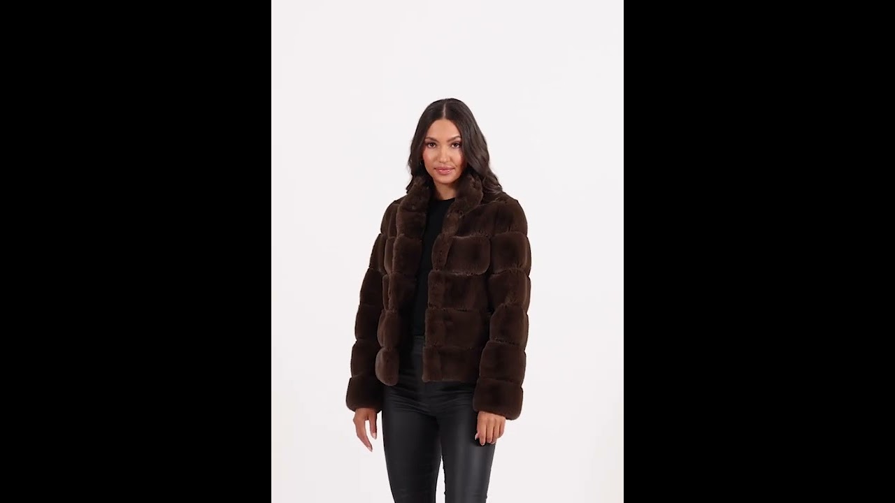 Chocolate Faux Fur Posh Jacket - Fabulous Furs