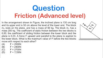2-Block Friction Problem (Advanced level)