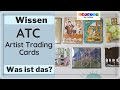 Was sind ATCs ? ❂ Artist Trading Cards selbstgemacht ❂ Tauschkarten für Kreative ❂ KreativimLeben