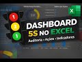 Dashboard de 5S no Excel | Auditoria, Nota Ponderada, Ações e Semáforo Visual