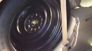 spare tire honda odyssey location 2005