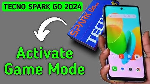 Techno Spark Go 2024 game mode kaise on kare, how to activate game booster in tecno,enable game mode