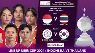 Line Up Indonesia Vs Thailand Perempat Final Uber Cup 2024 Besok Pukul 08:30 WIB Live Inews TV by Ngapak Vlog 4,757 views 11 days ago 2 minutes, 13 seconds