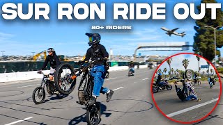 The Biggest SUR RON Street Rideout!! *Bad Crash*