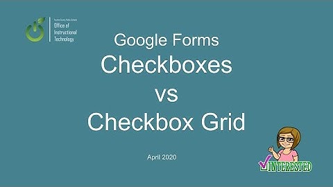 Form Checkbox Vs Checkbox Grid