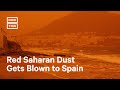 Storm Ceila Carries Red Saharan Dust To Spain Shorts 