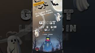 Ghost Letters 👻 50 Silent Letters in English (British pronunciation IPA + Visuals) nieme litery
