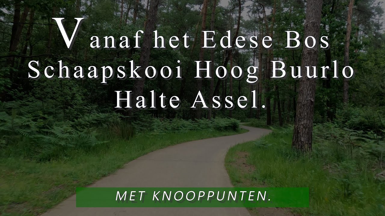 4K Veluwe  fietsrit met knooppunten. vanaf Ede naar Assel.  6 juni 2021. Ongeveer 20 Km .Kp.62-Kp24.
