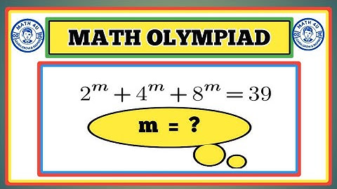 Nice Algebra Math Simplification | Math Olympiad Question. Find the value of “m”.
