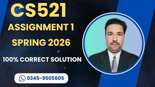 cs521 Assignment 1 Solution Spring 2026 | cs521 assignment 1 spring 2026