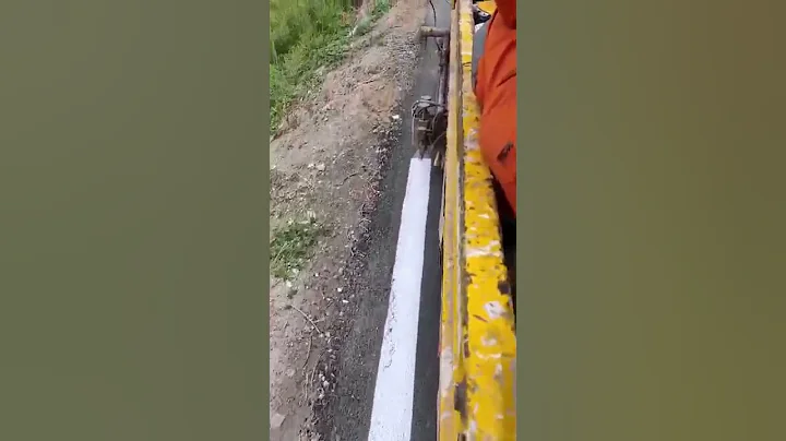 line painting | road marking machine #shorts