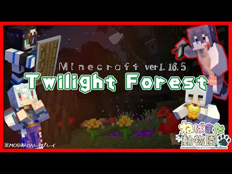 【#minecraft】【ぱてすか視点】ねぱきたマイクラでTwilightForestMOD！～いざ黄昏の世界へ～🌲🌲【#Vtuber】