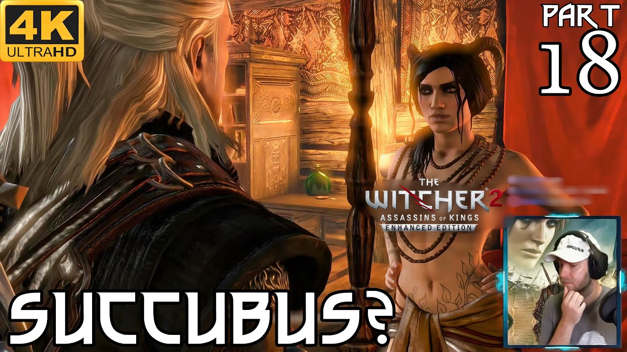 Witcher 2 ⚔ Remastered with Mods | 18 - Flickering Hearts & Succubus | Let's Play Full Walkthrough