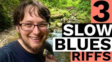 3 slow blues harp riffs you WON’T forget | slow blues harmonica riff lesson (in nature!)